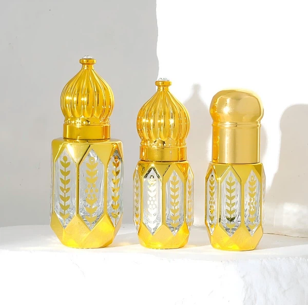 Empty Perfume3ML . 6ML Octagon Roll On Glass Essential Oil